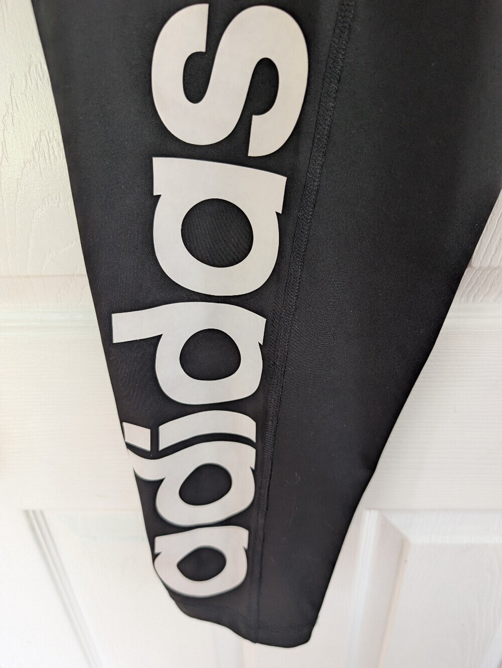 adidas Essentials Linear Climalite Large Logo Black Capri Size XL